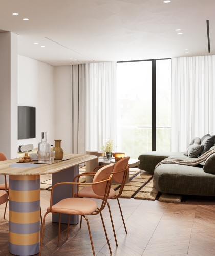 StayForm 2 Bedroom Indoor Living Room